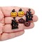 Halloween Enamel Charms, 6 pcs, Jack o Lantern Castle & Vampire, Adorabilities